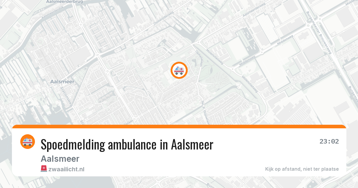 Spoedmelding ambulance in Aalsmeer — 3 apr 2026