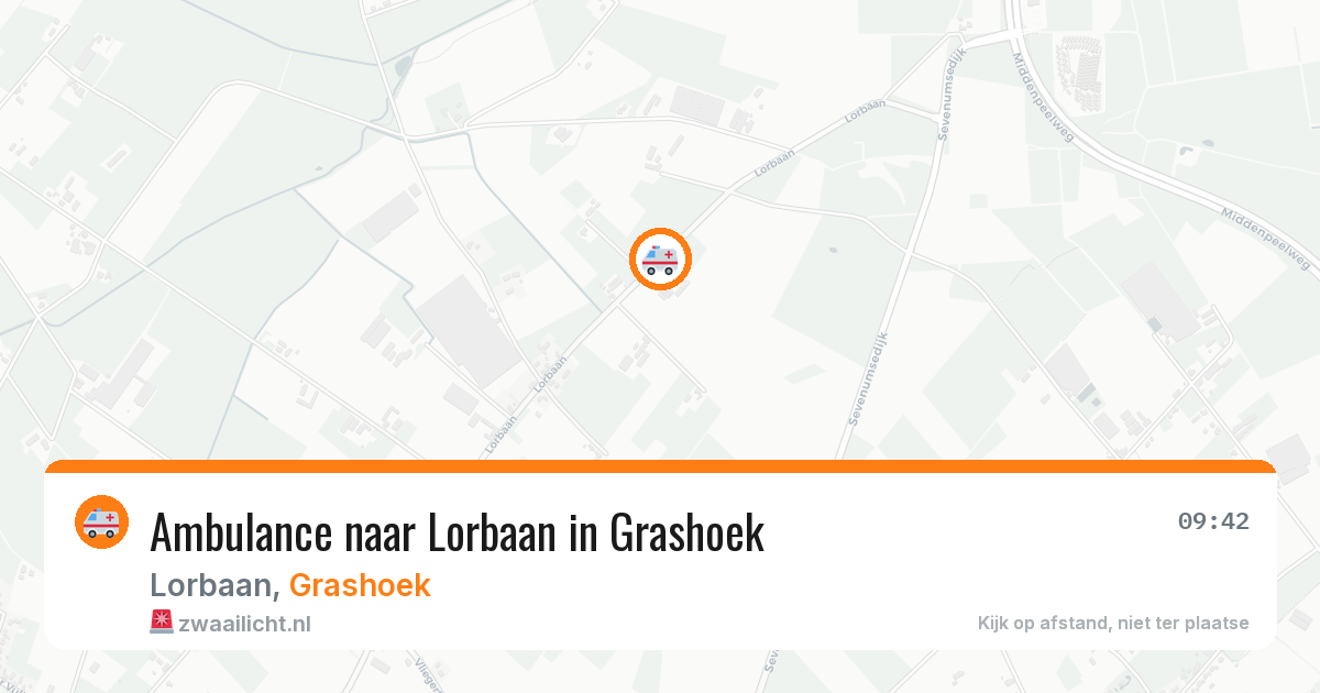 Ambulance naar Lorbaan in Grashoek — 28 jun 2026