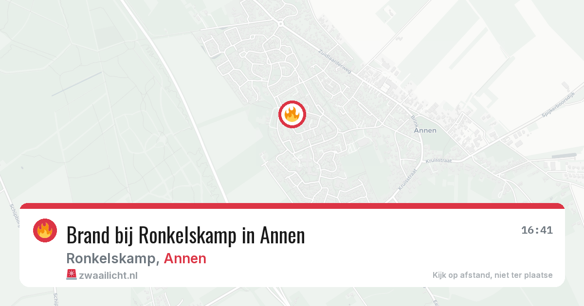 Brand bij Ronkelskamp in Annen — 25 jul 2026