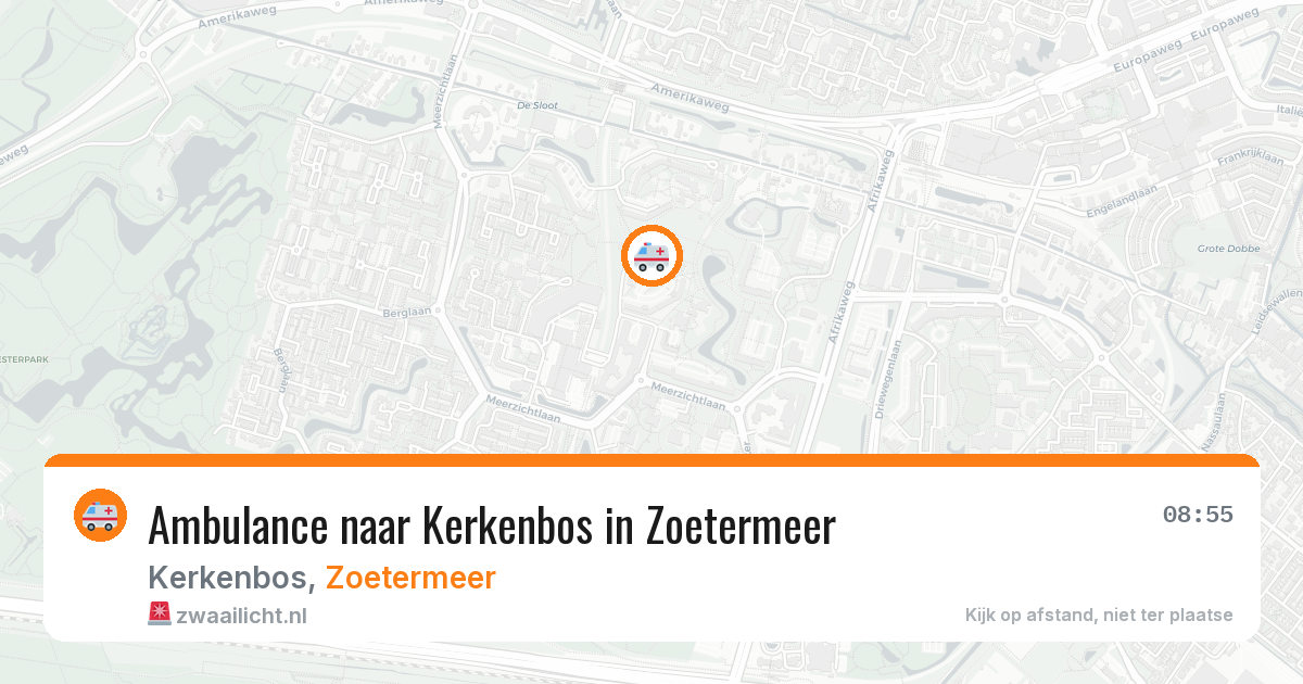 Ambulance naar Kerkenbos in Zoetermeer — 16 jun 2026