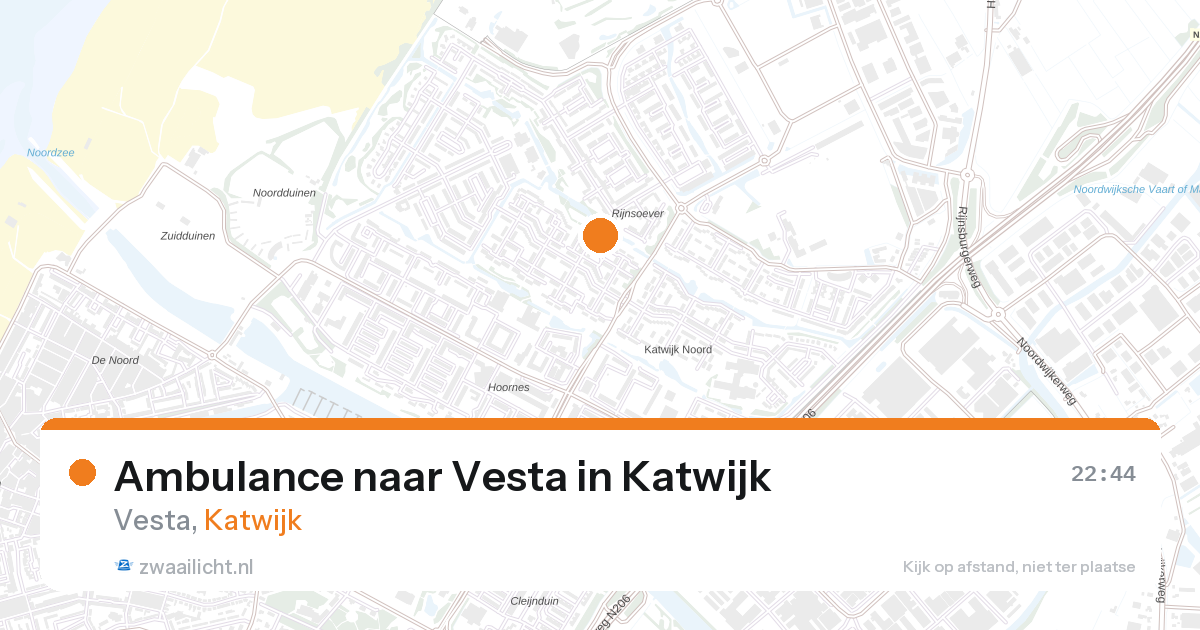 Ambulance naar Vesta in Katwijk — 30 mei 2026