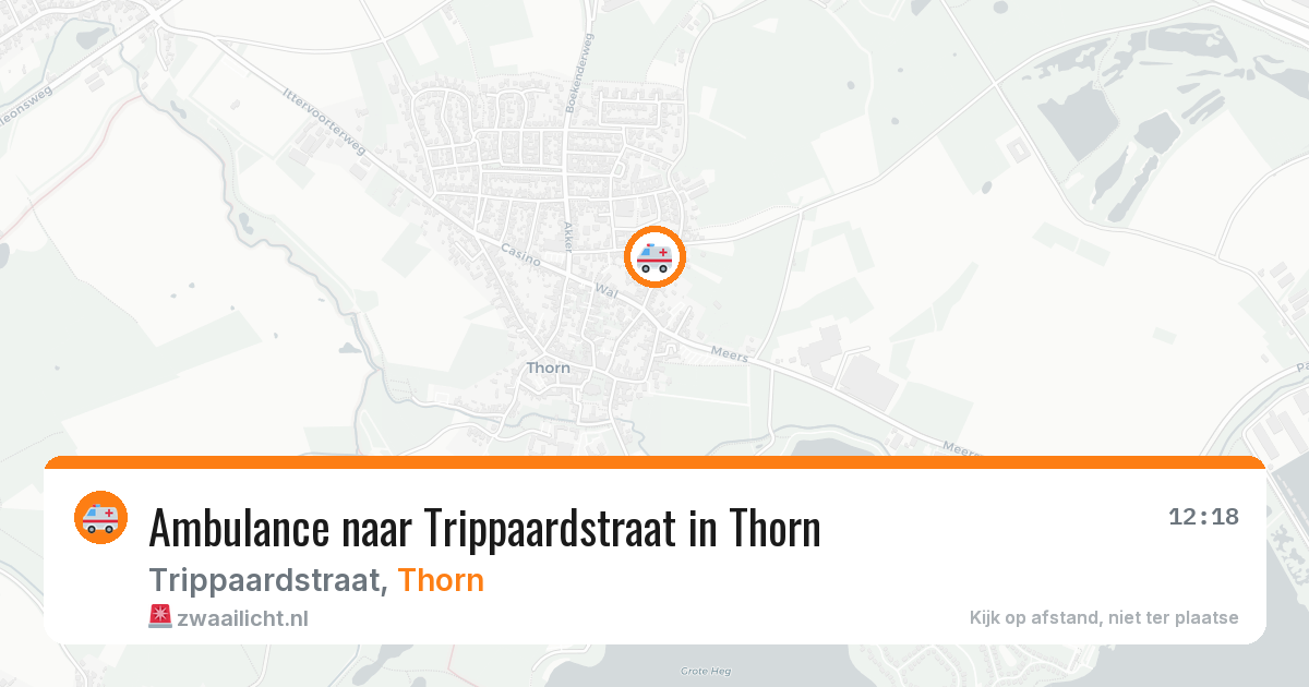 Ambulance naar Trippaardstraat in Thorn — 27 jul 2026