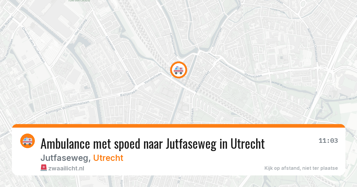 Ambulance met spoed naar Jutfaseweg in Utrecht — 4 mrt 2026