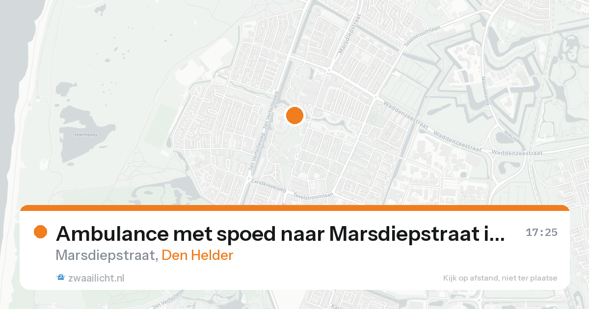 Ambulance met spoed naar Marsdiepstraat in Den Helder — 7 feb 2026