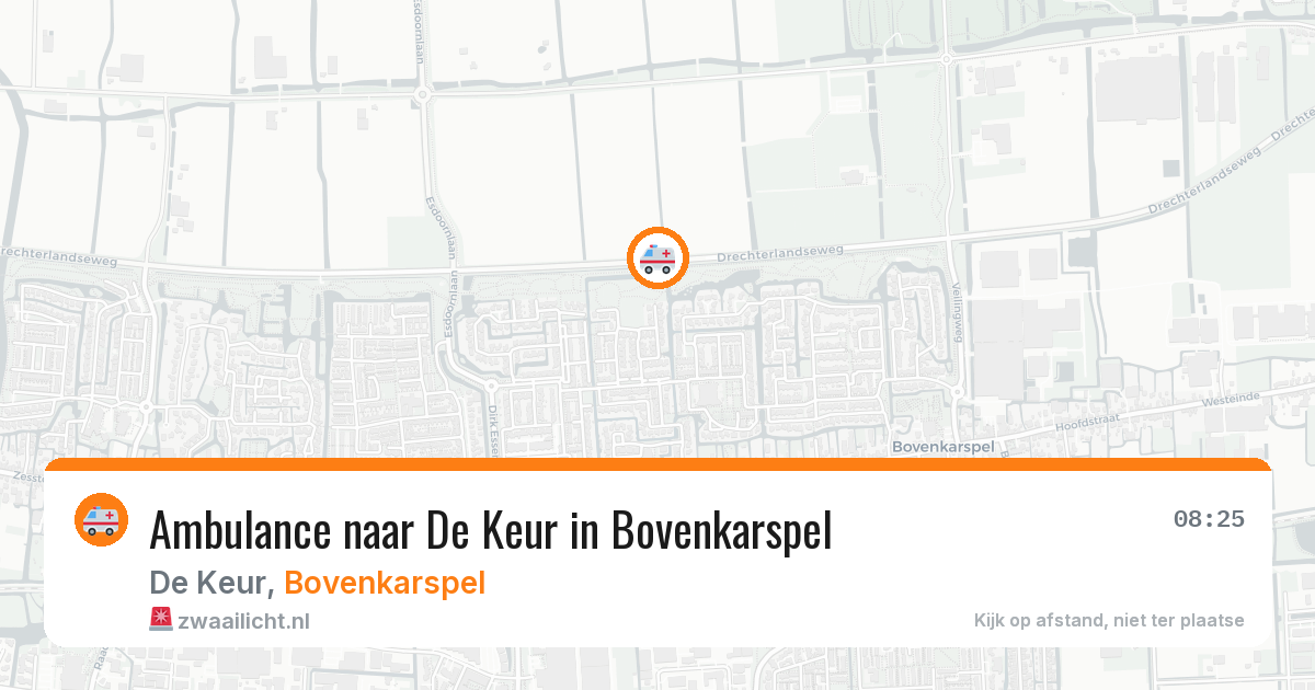 Ambulance naar De Keur in Bovenkarspel — 7 mrt 2026