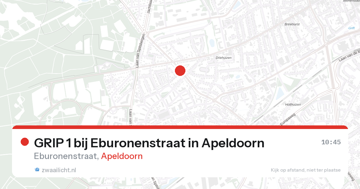 GRIP 1 bij Eburonenstraat in Apeldoorn — 26 aug 2026