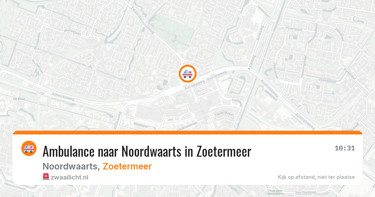 Ambulance naar Noordwaarts in Zoetermeer — 7 mei 2026