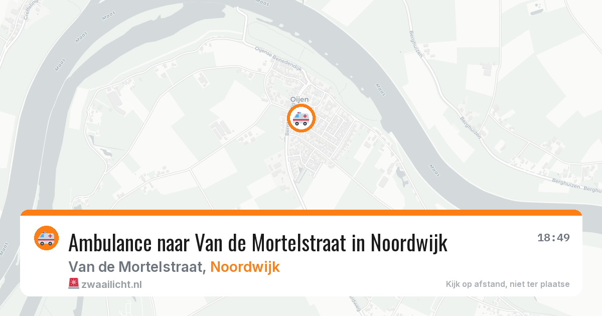 Ambulance naar Van de Mortelstraat in Noordwijk — 29 jan 2026