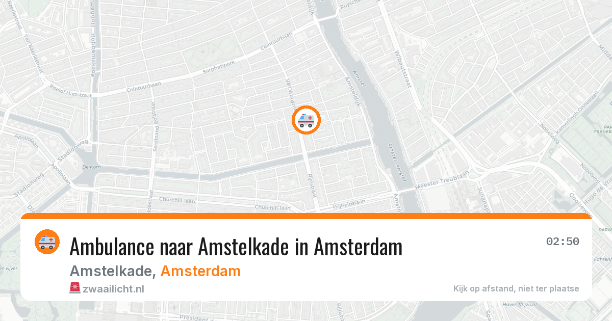 Ambulance naar Amstelkade in Amsterdam — 29 mei 2026