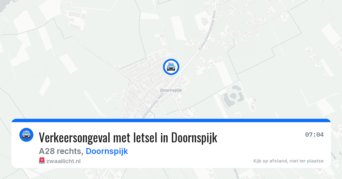 Verkeersongeval met letsel in Doornspijk — 26 feb 2026