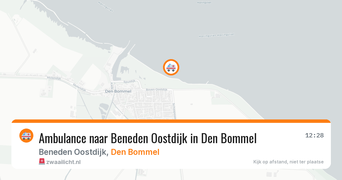 Ambulance naar Beneden Oostdijk in Den Bommel — 29 jun 2026