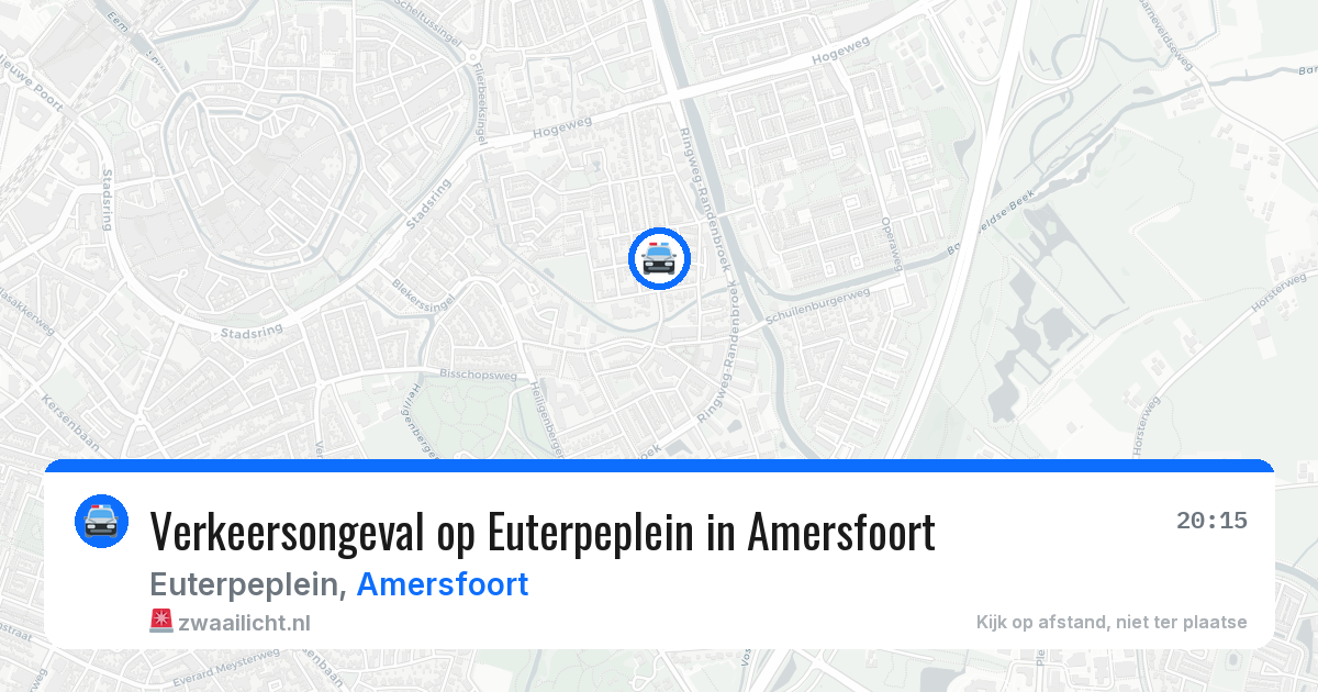 Verkeersongeval op Euterpeplein in Amersfoort — 5 mei 2026
