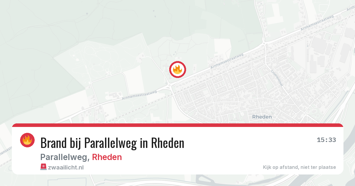 Brand bij Parallelweg in Rheden — 7 mrt 2026