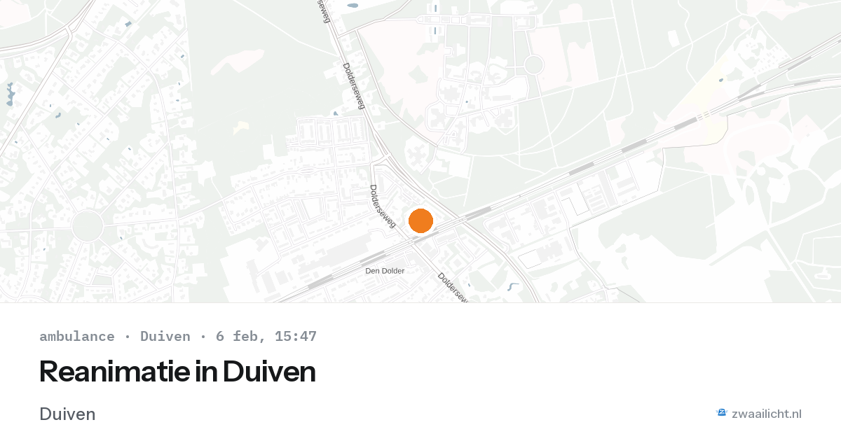 Reanimatie in Duiven — 6 feb 2026
