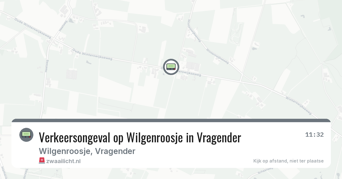 Verkeersongeval op Wilgenroosje in Vragender — 18 jul 2026