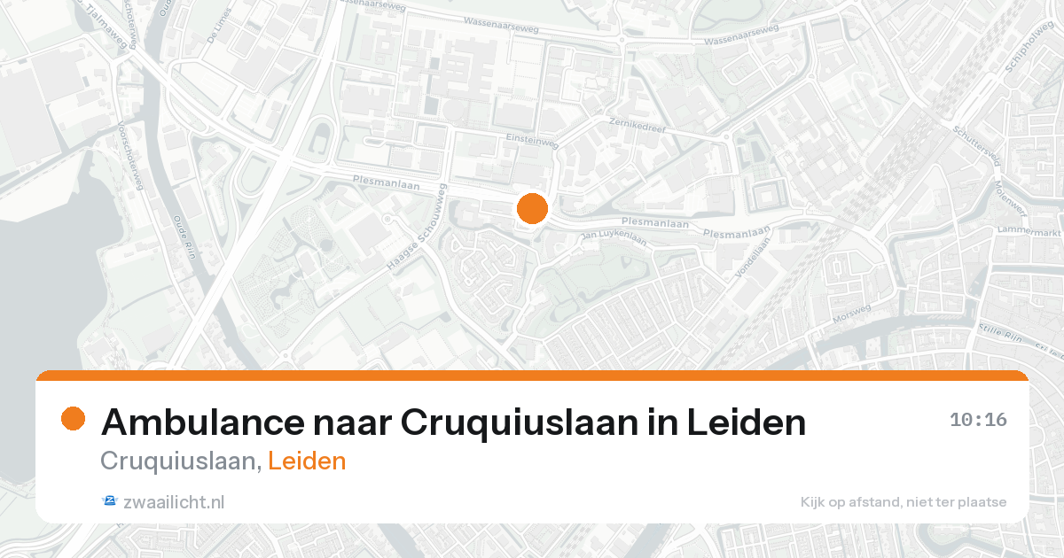 Ambulance naar Cruquiuslaan in Leiden — 6 mei 2026