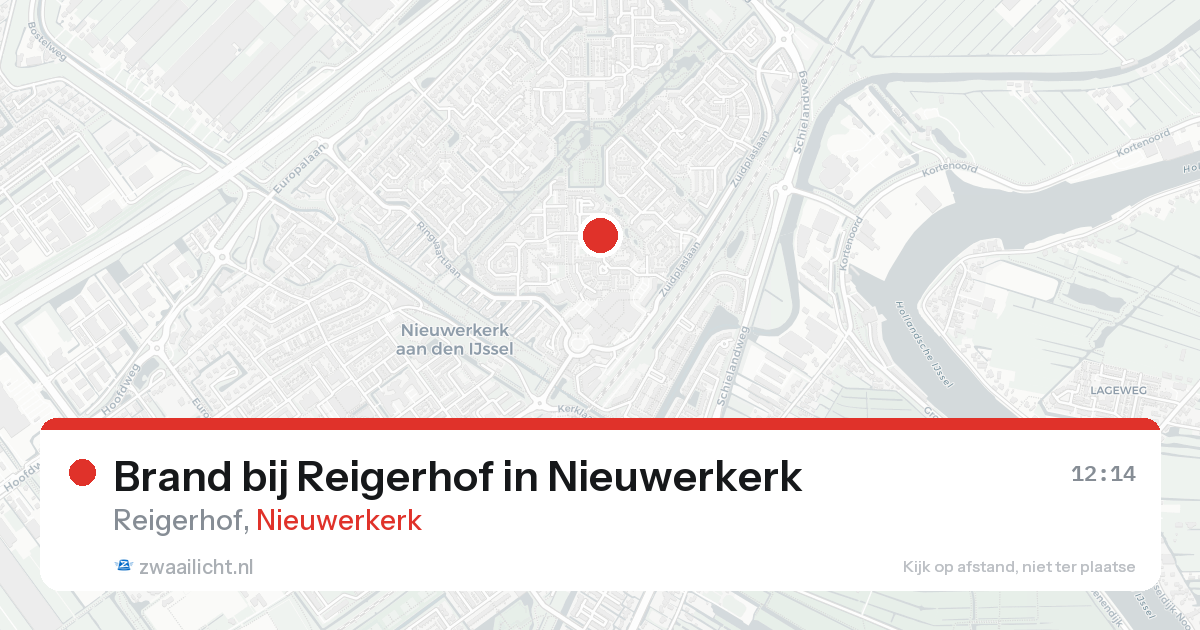 Brand bij Reigerhof in Nieuwerkerk — 23 aug 2026
