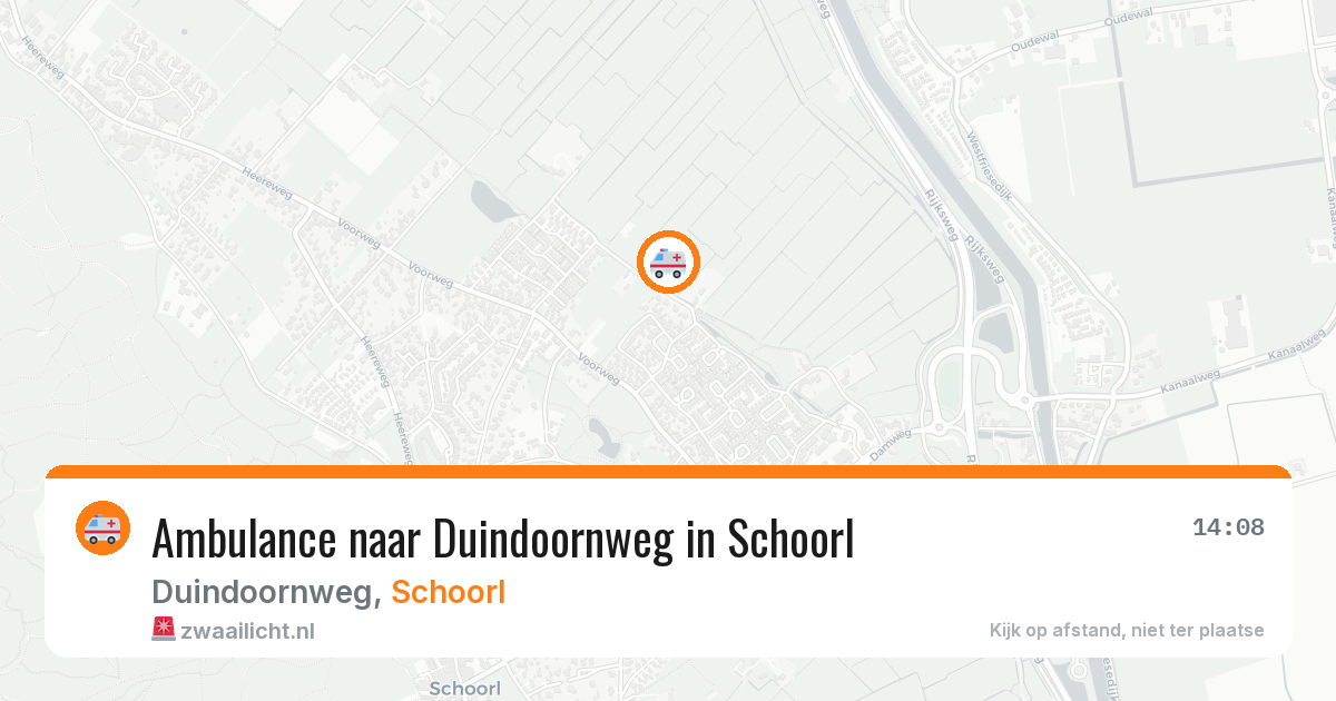 Ambulance naar Duindoornweg in Schoorl — 8 feb 2026