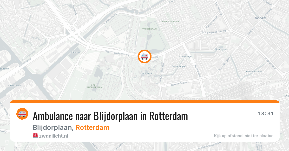 Ambulance naar Blijdorplaan in Rotterdam — 2 jul 2026