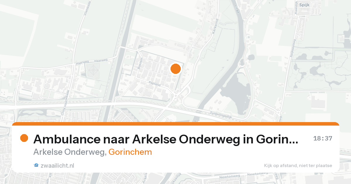 Ambulance naar Arkelse Onderweg in Gorinchem — 19 mrt 2026