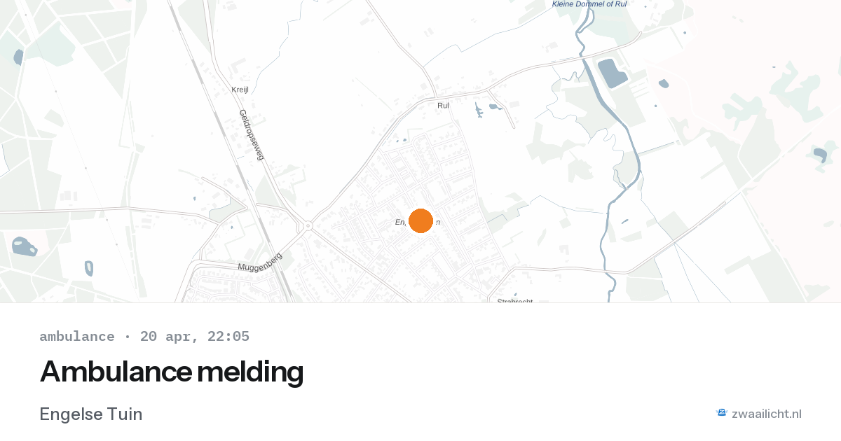 Ambulance melding — 20 apr 2026