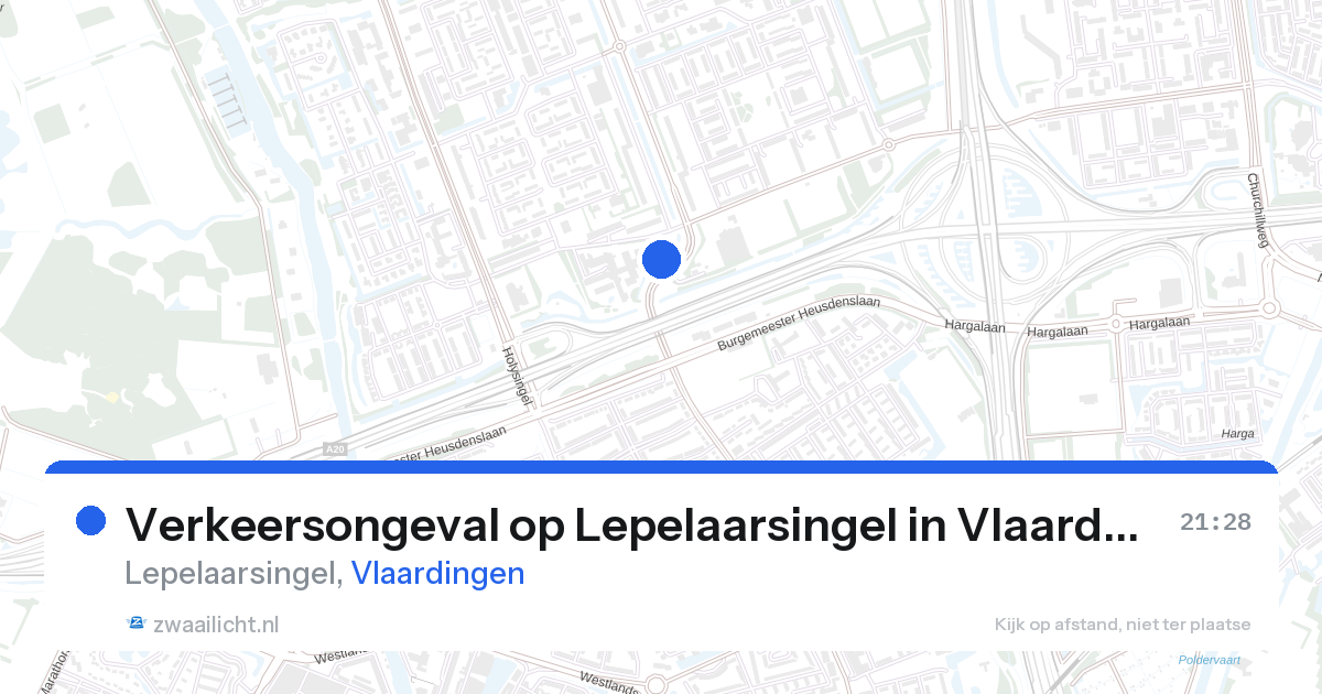 Verkeersongeval op Lepelaarsingel in Vlaardingen — 10 feb 2026