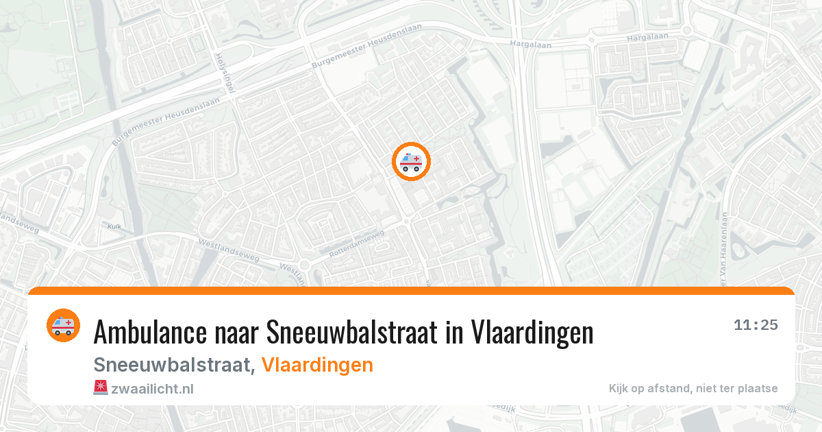 Ambulance naar Sneeuwbalstraat in Vlaardingen — 6 jun 2026