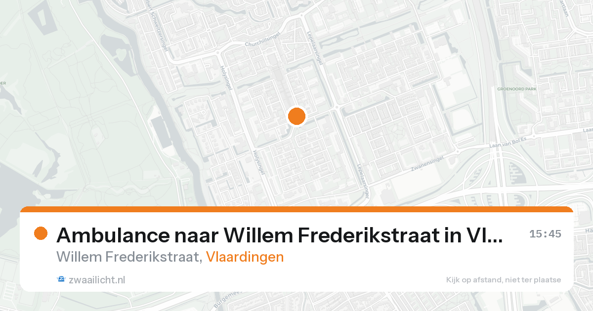Ambulance naar Willem Frederikstraat in Vlaardingen — 2 jul 2026