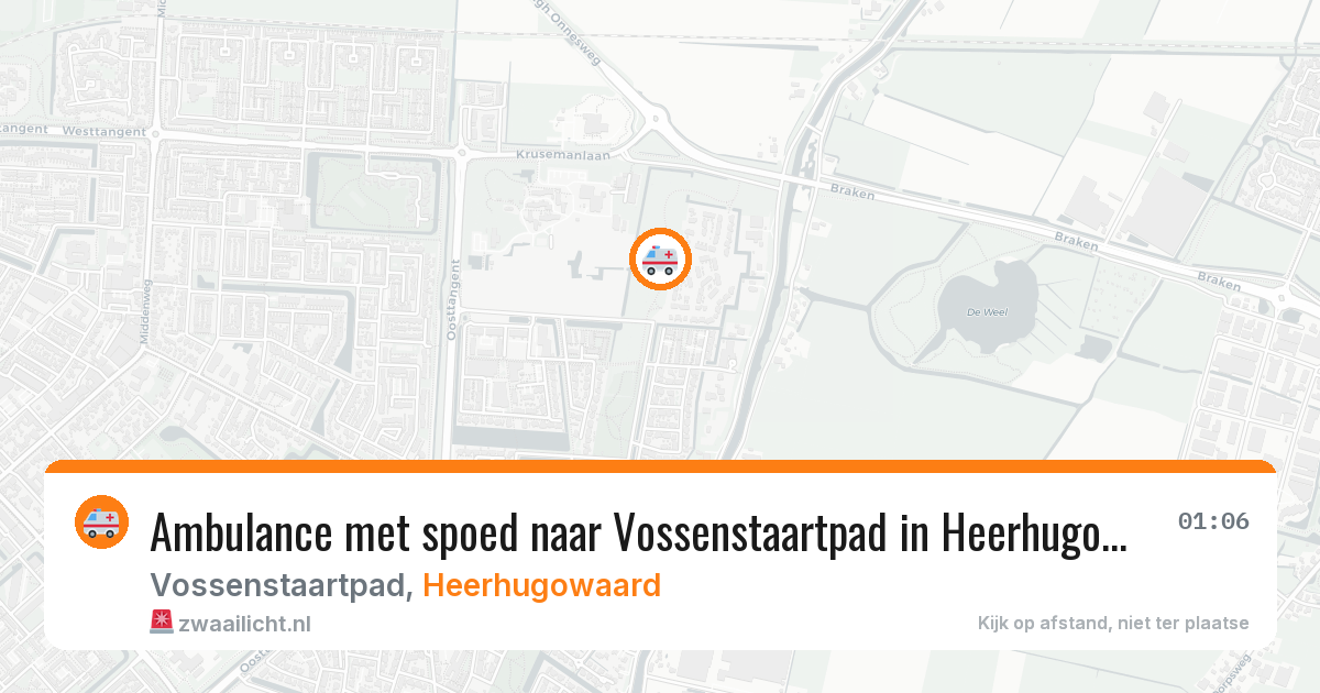 Ambulance met spoed naar Vossenstaartpad in Heerhugowaard — 7 jun 2026
