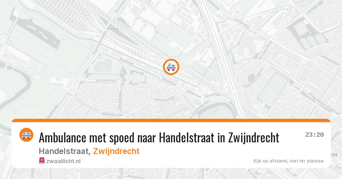 Ambulance met spoed naar Handelstraat in Zwijndrecht — 8 mei 2026