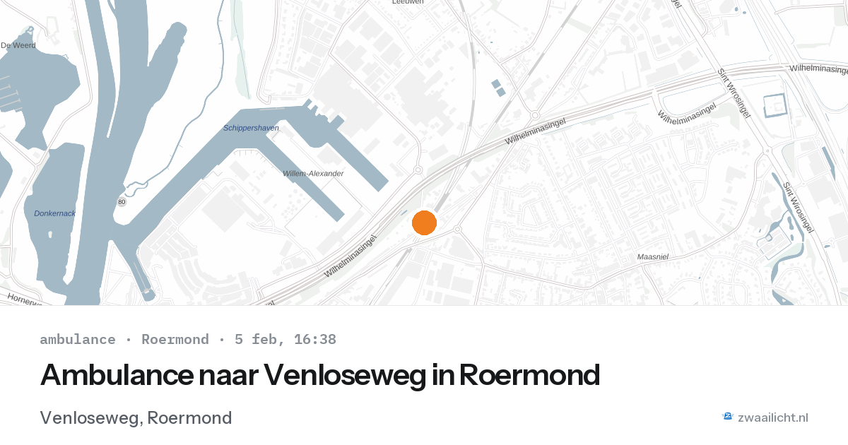 Ambulance naar Venloseweg in Roermond — 5 feb 2026