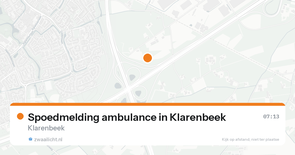 Spoedmelding ambulance in Klarenbeek — 15 aug 2026