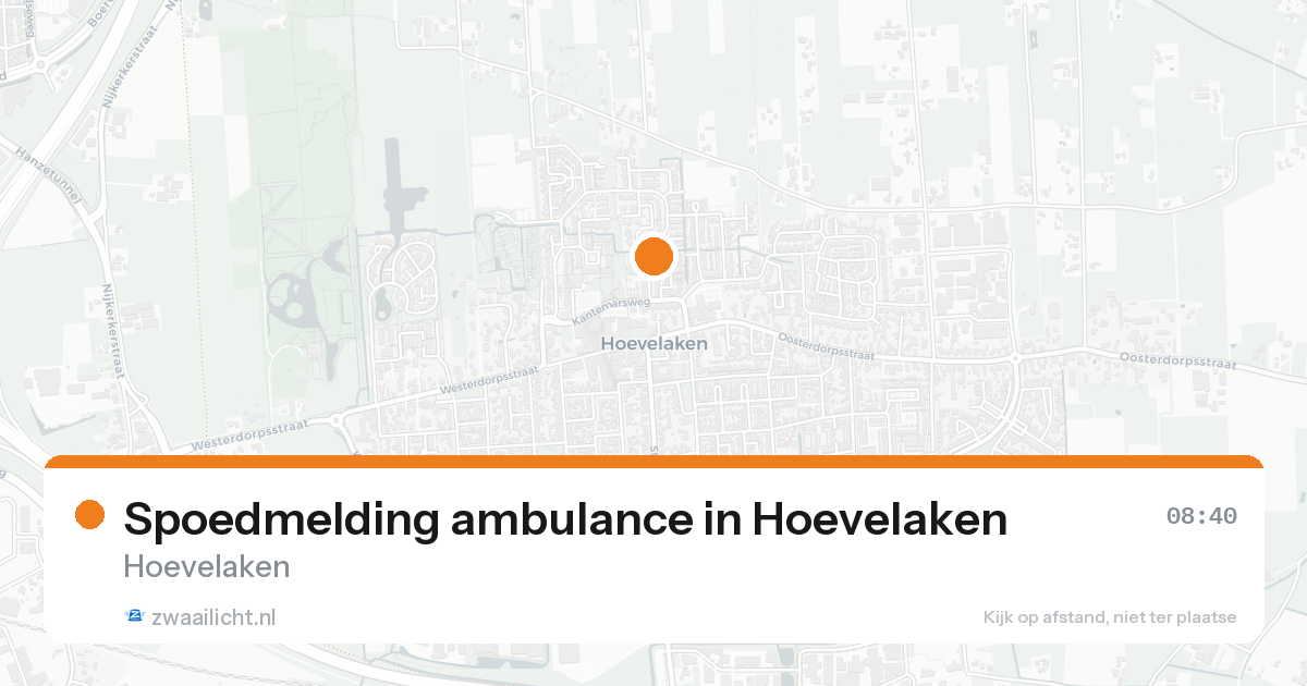 Spoedmelding ambulance in Hoevelaken — 18 jun 2026
