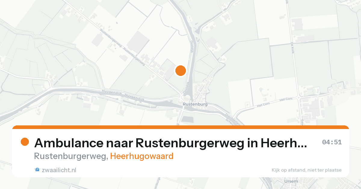 Ambulance naar Rustenburgerweg in Heerhugowaard — 8 feb 2026