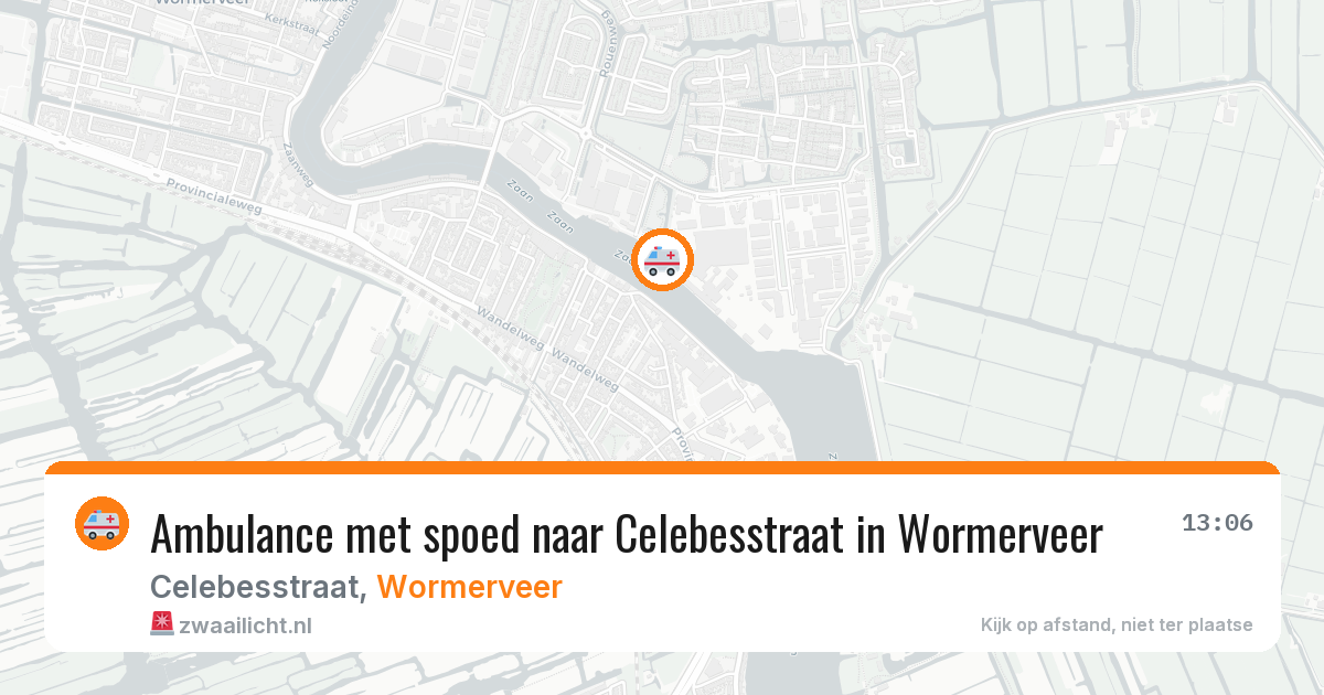 Ambulance met spoed naar Celebesstraat in Wormerveer — 10 mei 2026