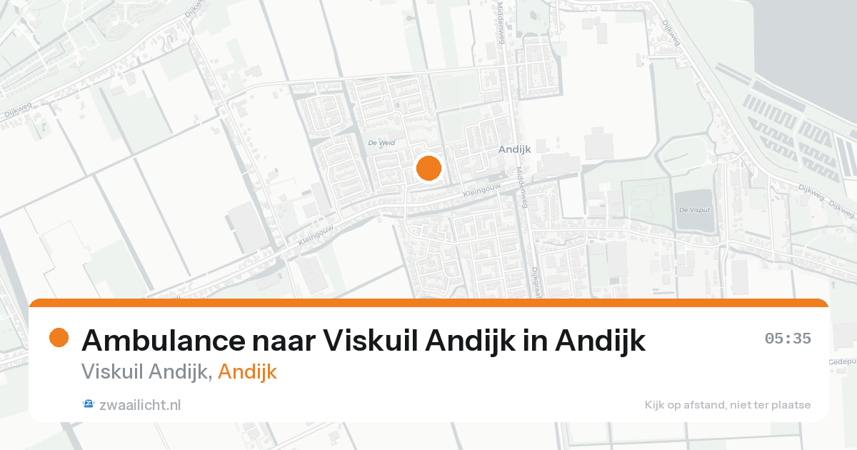 Ambulance naar Viskuil Andijk in Andijk — 21 aug 2026