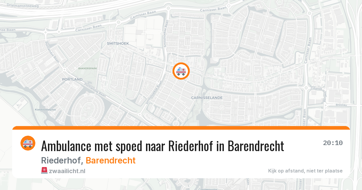 Ambulance met spoed naar Riederhof in Barendrecht — 12 apr 2026