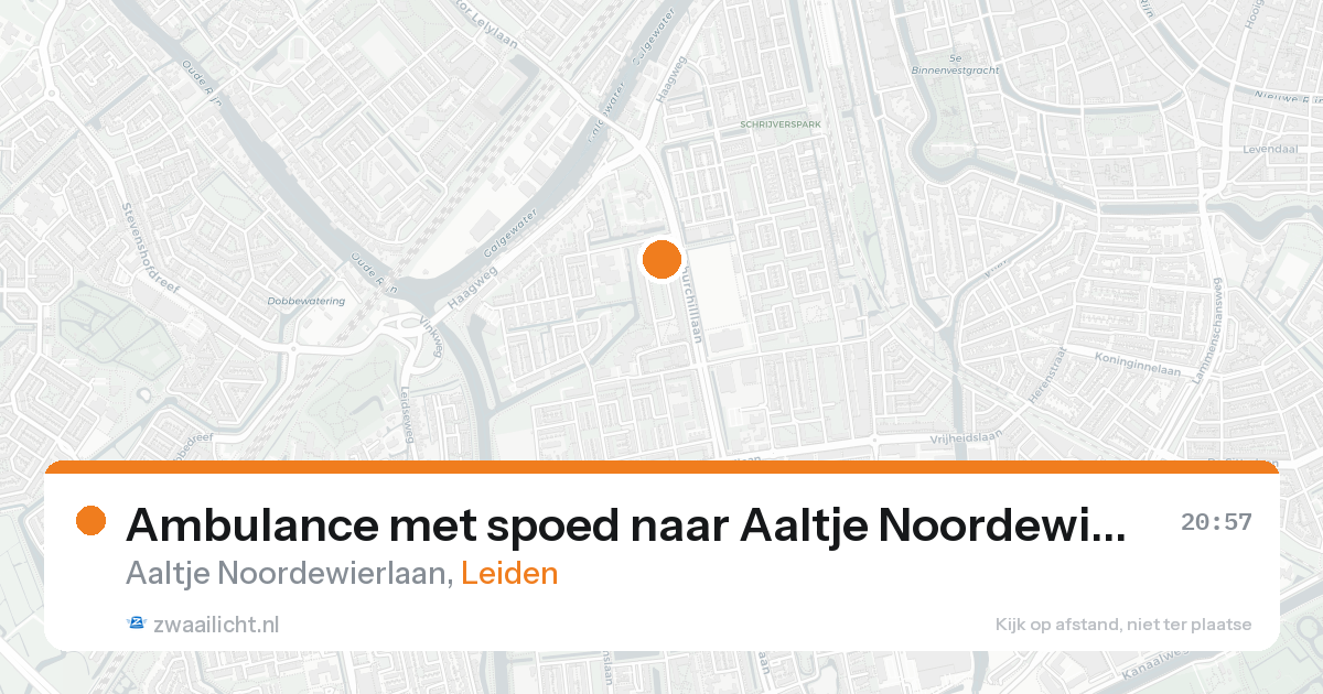 Ambulance met spoed naar Aaltje Noordewierlaan in Leiden — 15 aug 2026