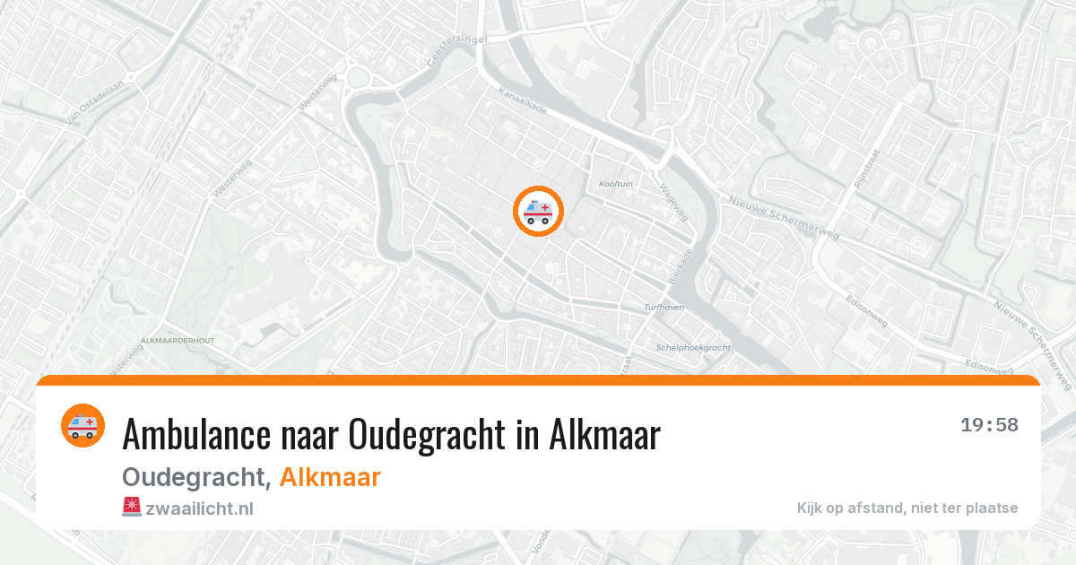 Ambulance naar Oudegracht in Alkmaar — 25 mei 2026