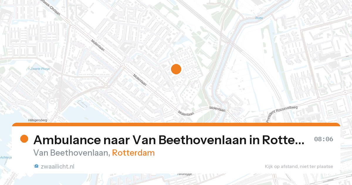 Ambulance naar Van Beethovenlaan in Rotterdam — 27 aug 2026