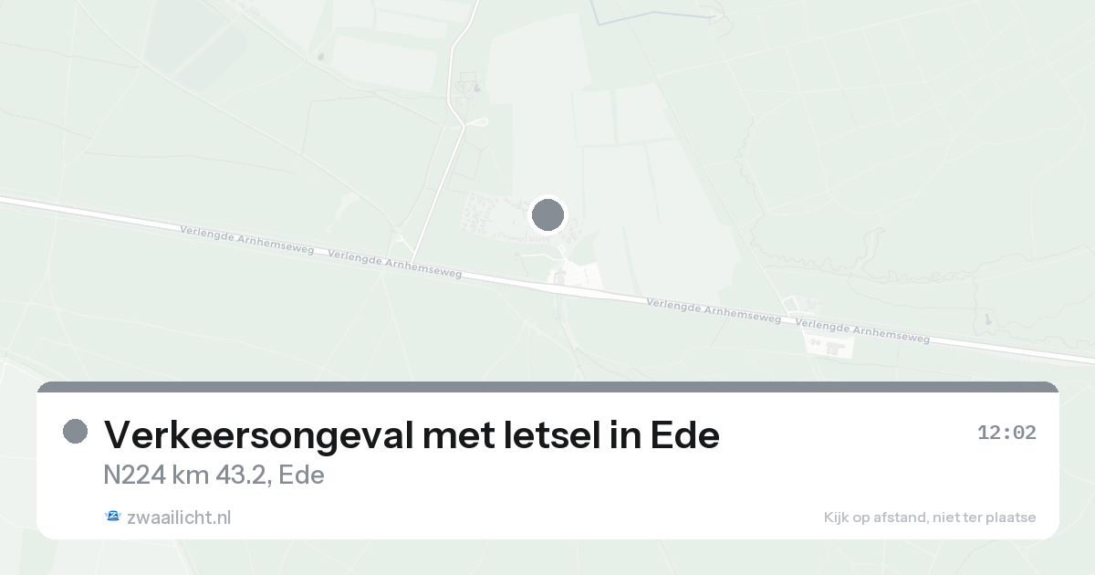 Verkeersongeval met letsel in Ede — 17 aug 2026