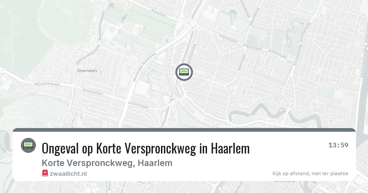 Ongeval op Korte Verspronckweg in Haarlem — 7 mrt 2026