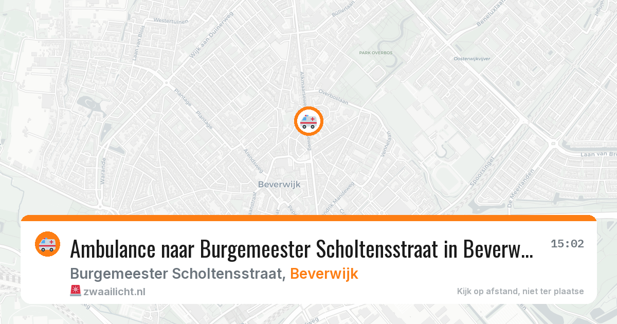 Ambulance naar Burgemeester Scholtensstraat in Beverwijk — 3 mei 2026