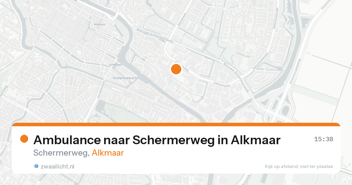 Ambulance naar Schermerweg in Alkmaar — 22 aug 2026