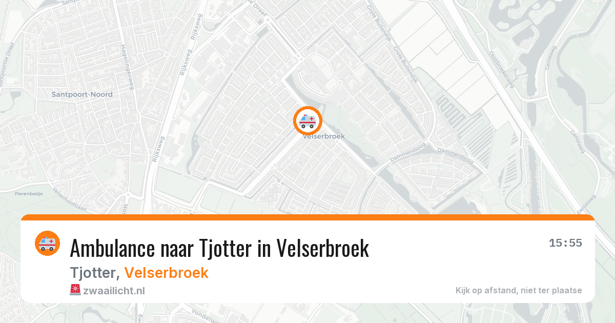Ambulance naar Tjotter in Velserbroek — 3 aug 2026