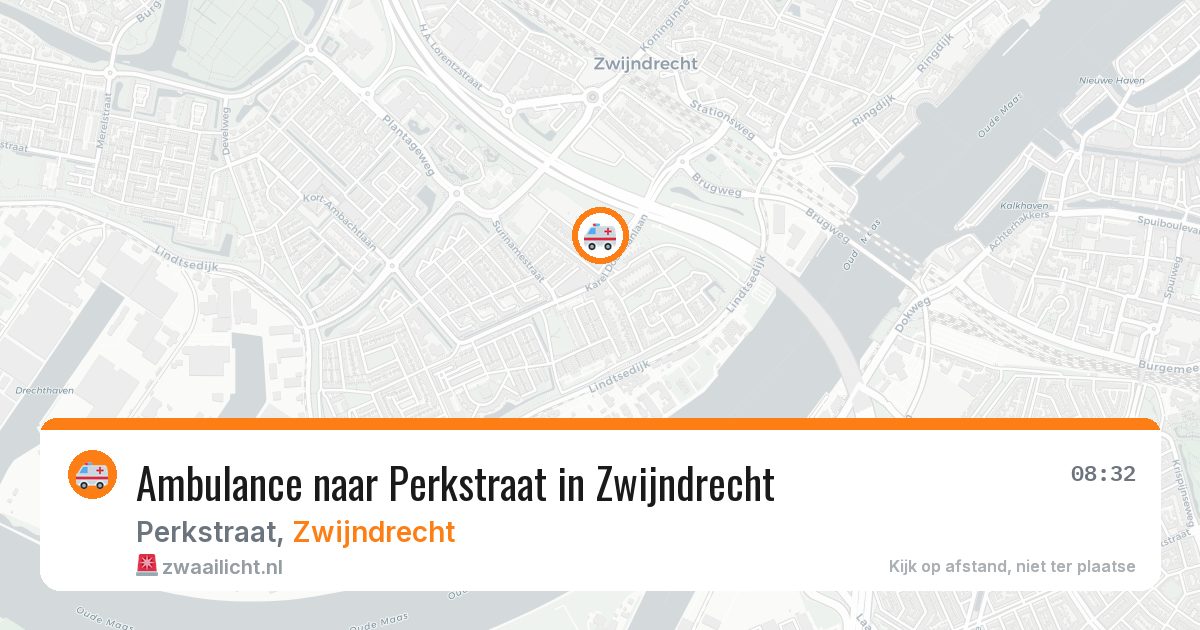 Ambulance naar Perkstraat in Zwijndrecht — 3 jun 2026