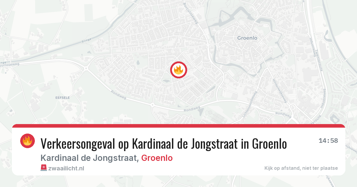 Verkeersongeval op Kardinaal de Jongstraat in Groenlo — 26 mei 2026