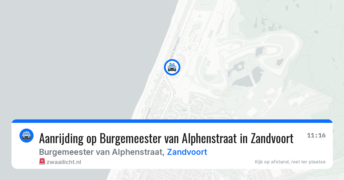 Aanrijding op Burgemeester van Alphenstraat in Zandvoort — 8 mei 2026