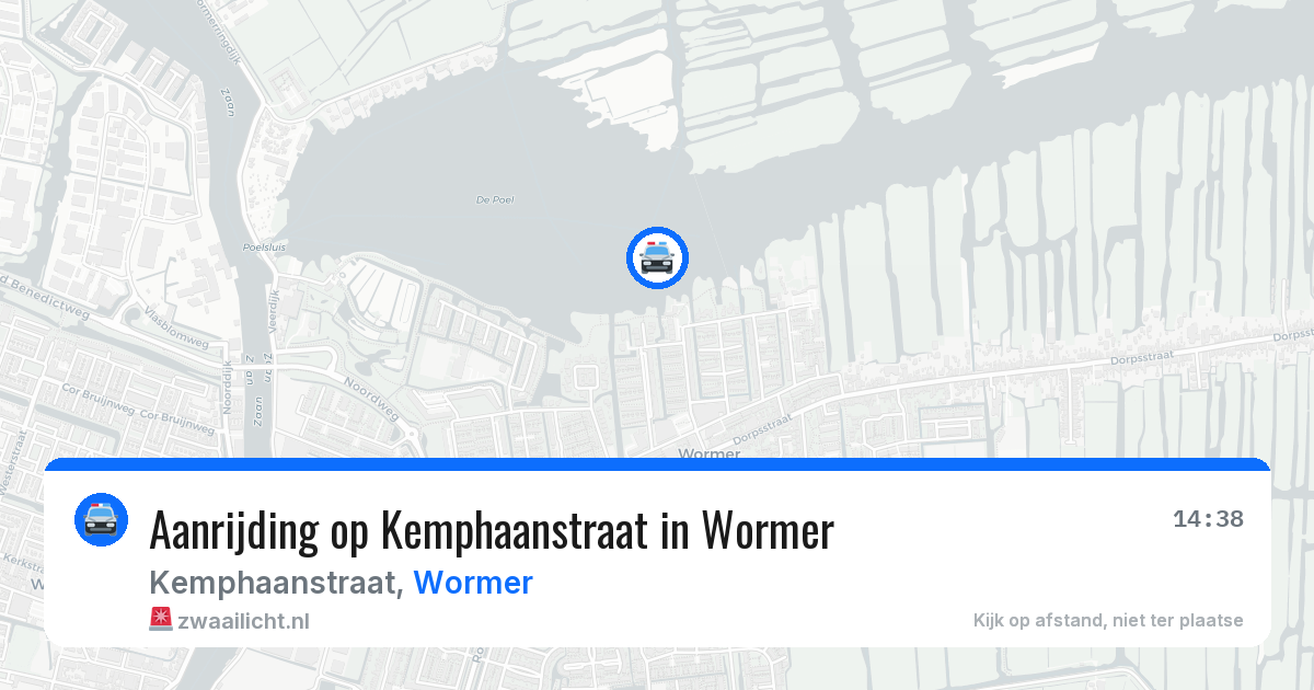 Aanrijding op Kemphaanstraat in Wormer — 4 apr 2026