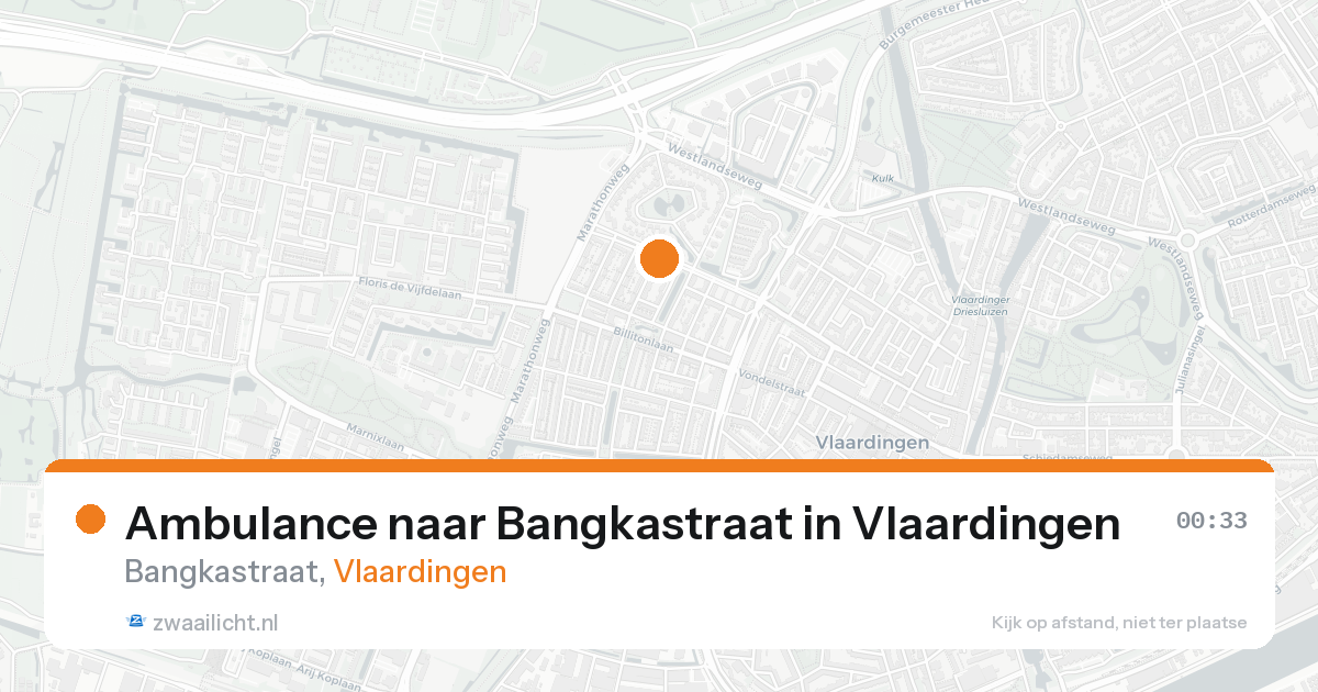 Ambulance naar Bangkastraat in Vlaardingen — 30 jan 2026